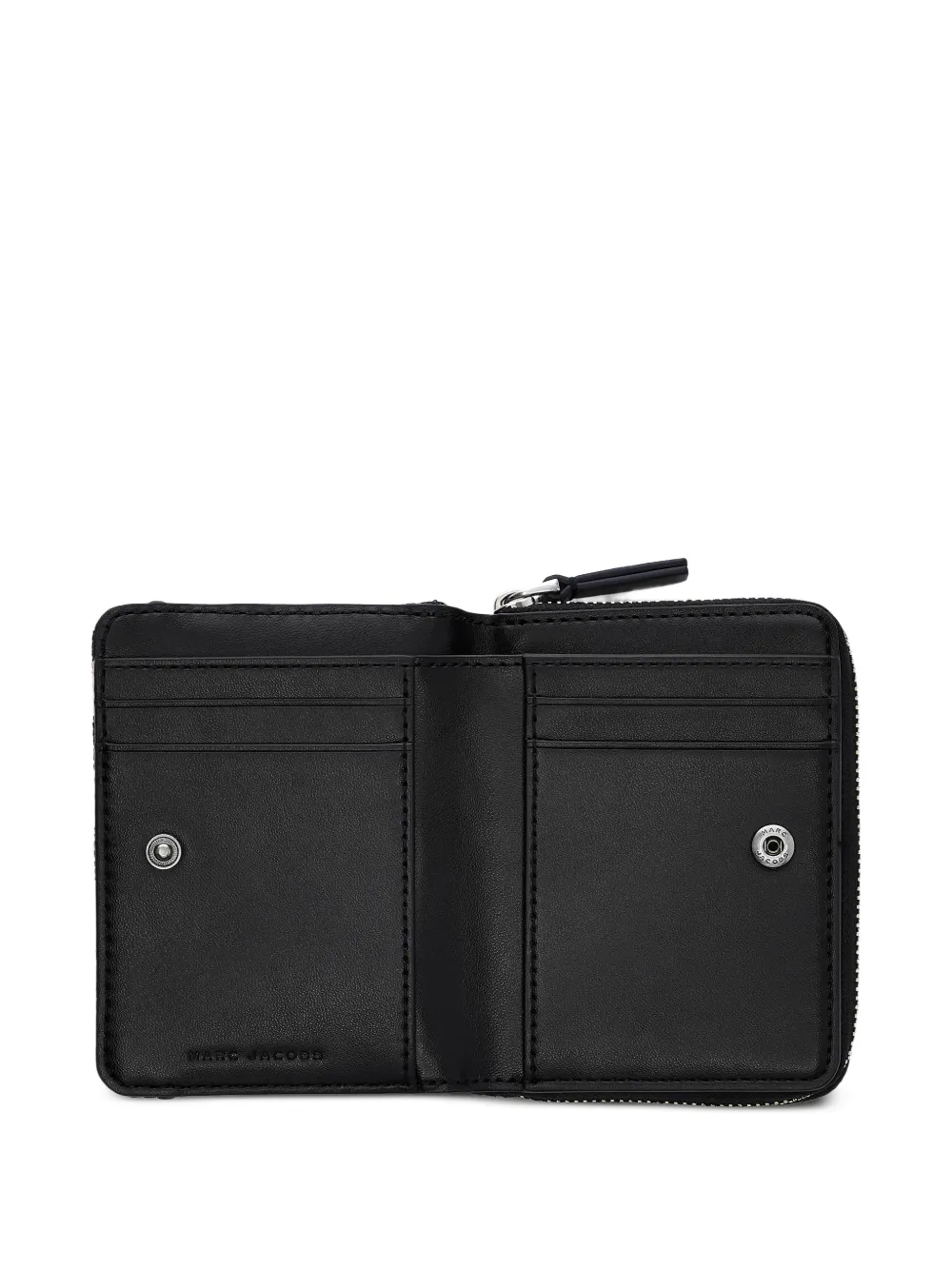 Marc Jacobs The Wallet gestreepte canvas portemonnee Blauw
