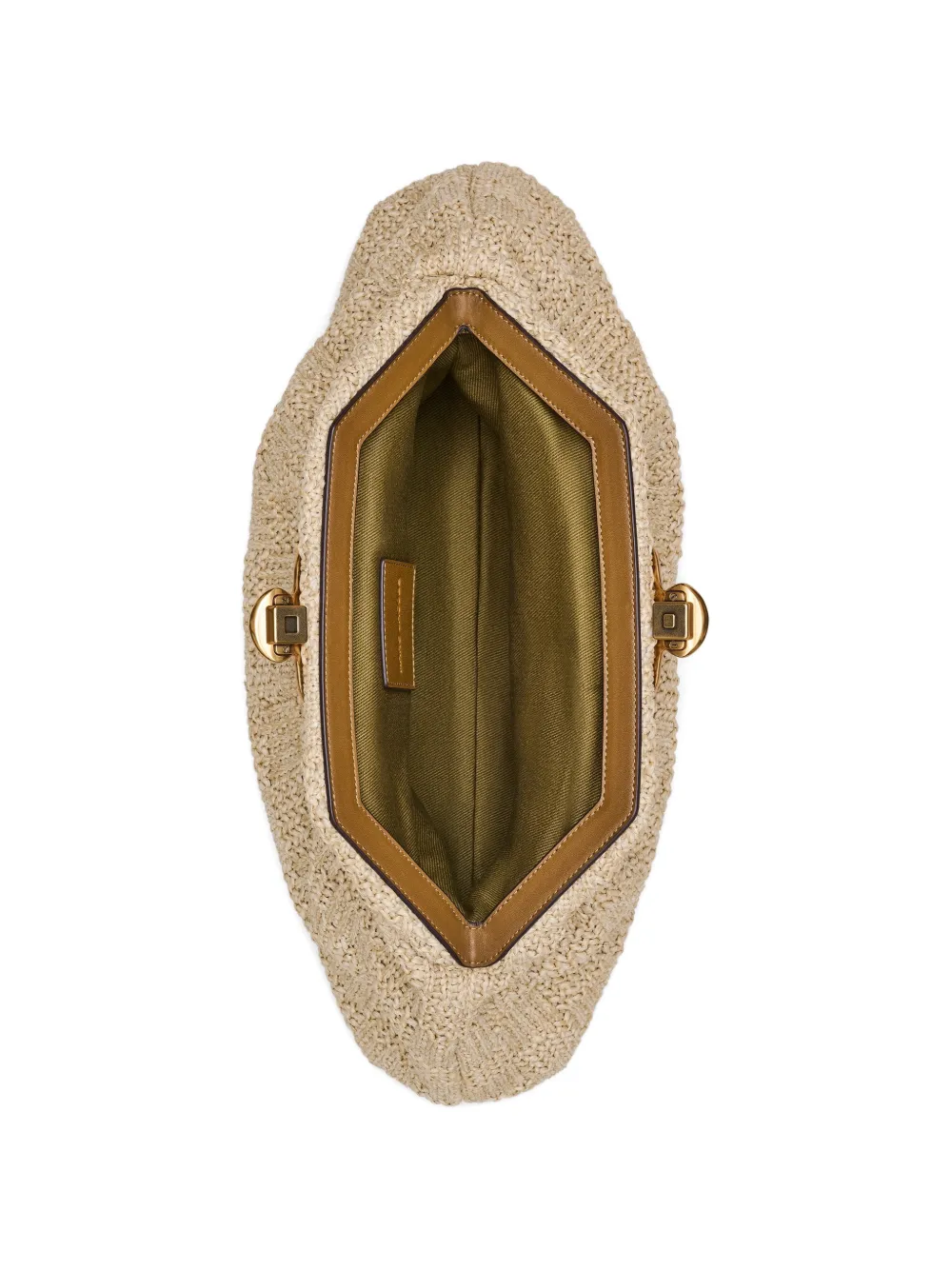 Marc Jacobs The Summer Glam medium geweven clutch Beige