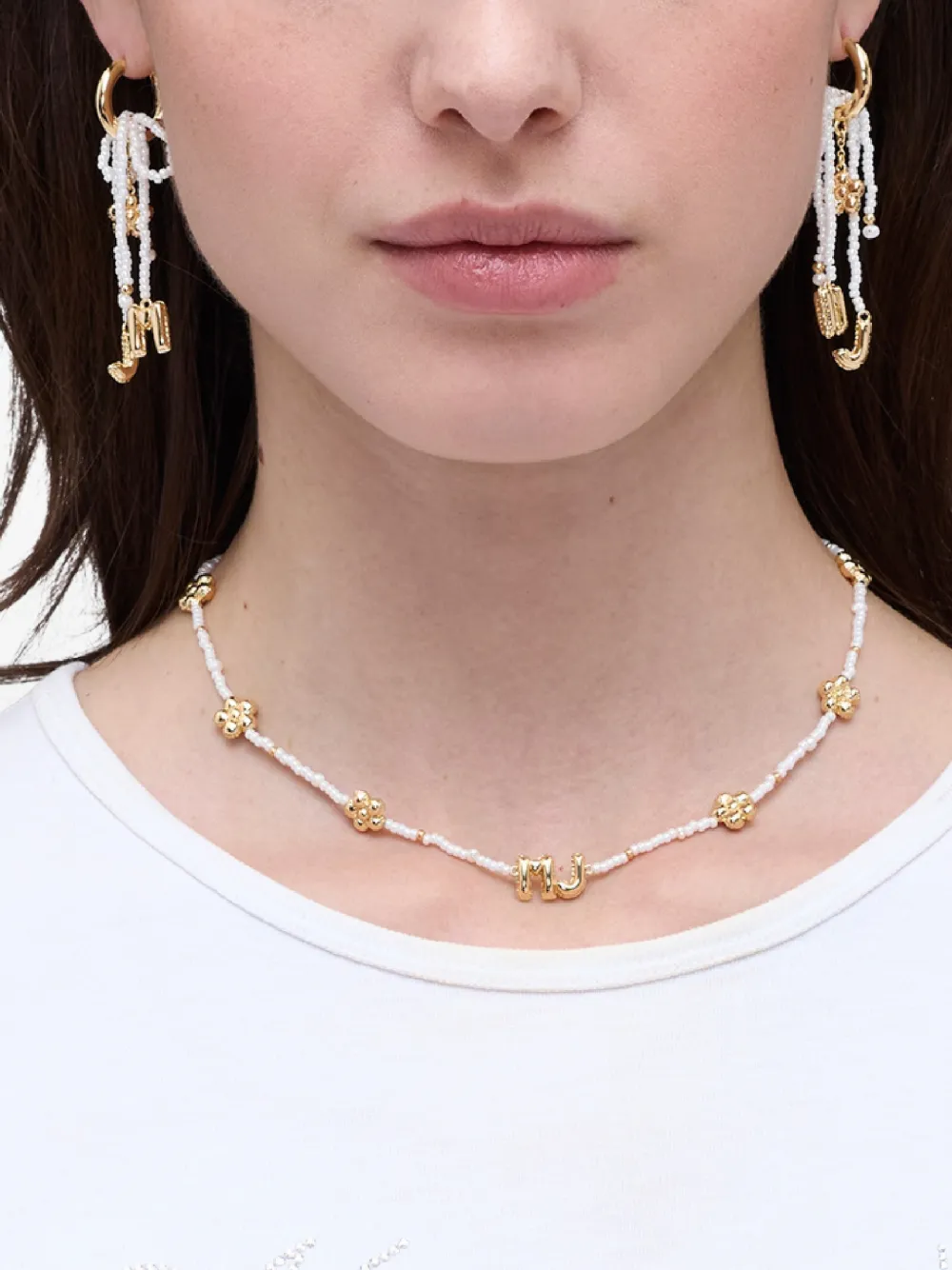  Marc Jacobs Collar The Balloon Beaded - Dorado 