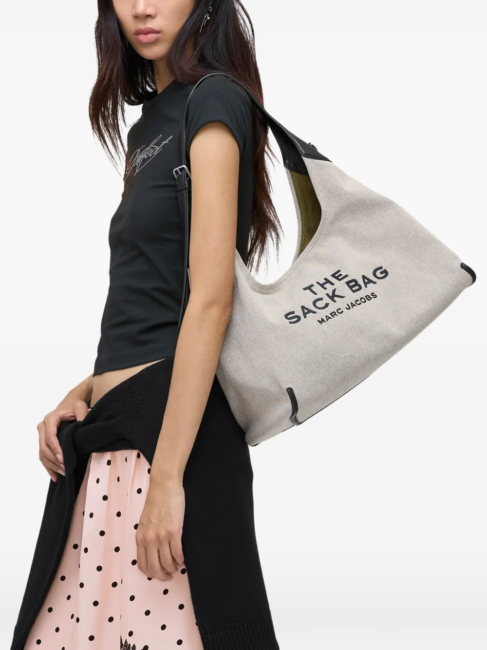  Marc Jacobs The Belted Canvas Tote Bag - Neutrals 