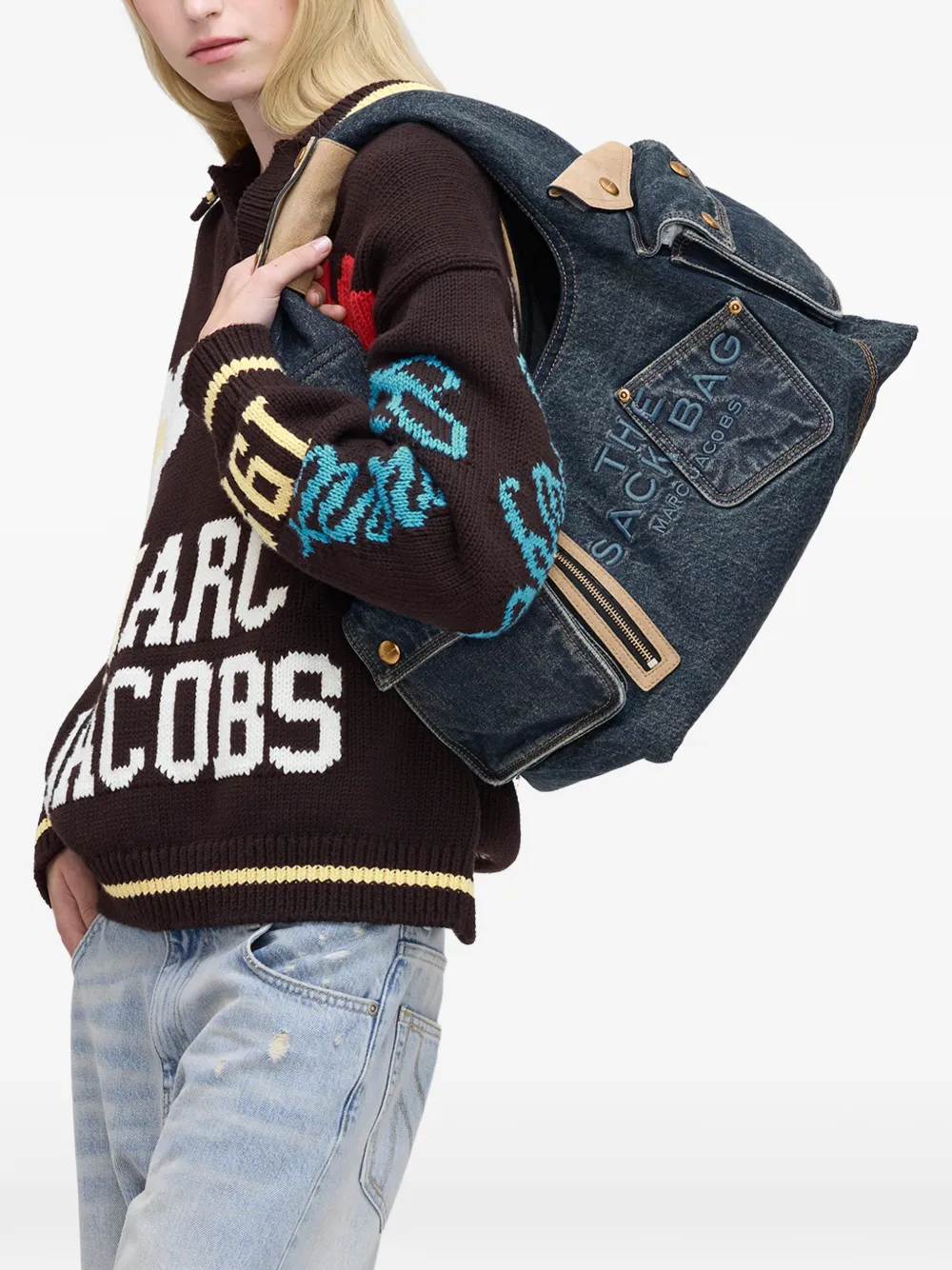  Marc Jacobs Bolso Shopper The Denim - Azul 