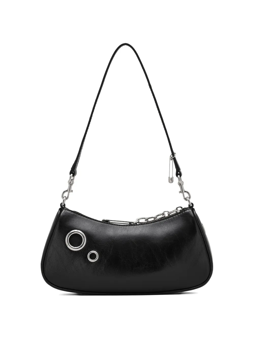  Marc Jacobs The Grommet Charm Shoulder Bag - Black 