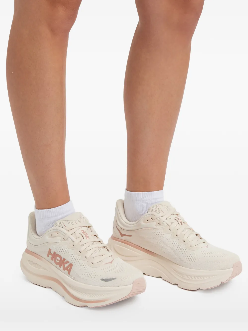 HOKA Bondi 9 sneakers Beige