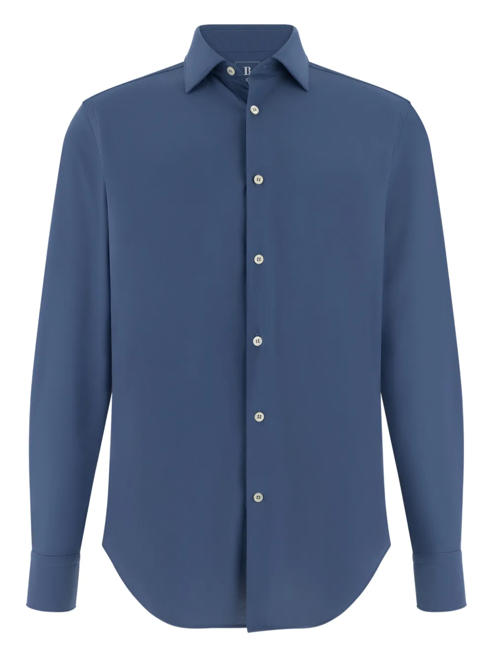 Boggi Milano tokyo-collar slim shirt - Blau