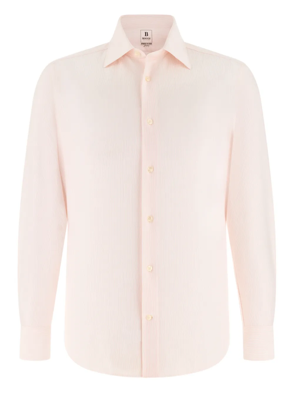 Boggi Milano striped collar shirt - Rosa