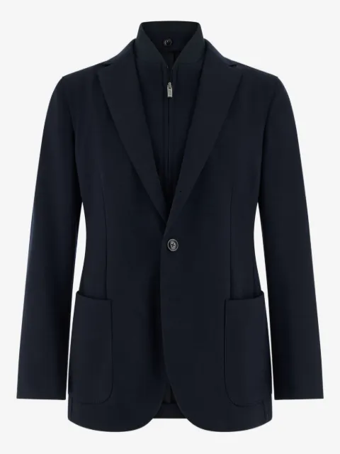 Boggi Milano wool blend sweatshirt jacket