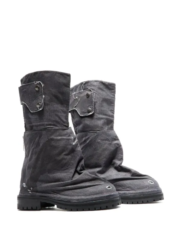 424 Dragonrider Biker Boots | Grey | FARFETCH