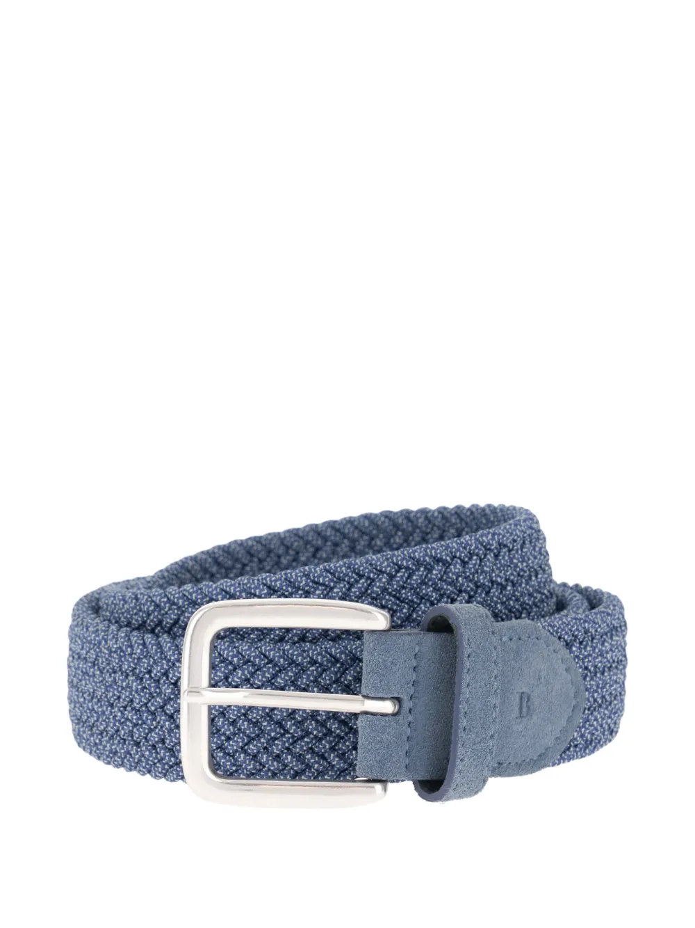 Boggi Milano woven suede belt - Blu