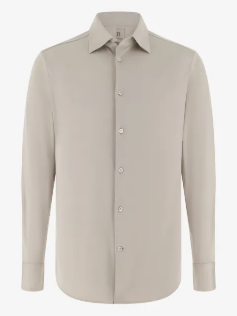 Boggi Milano mother-of-pearl button collar polo shirt