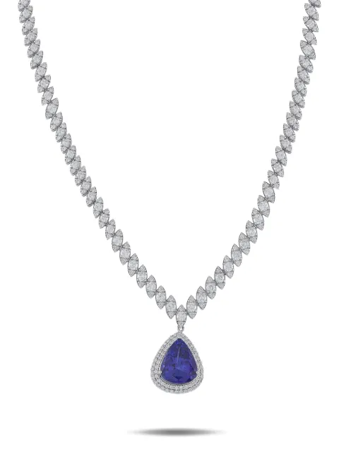 LB Exclusive diamond and tanzanite necklace