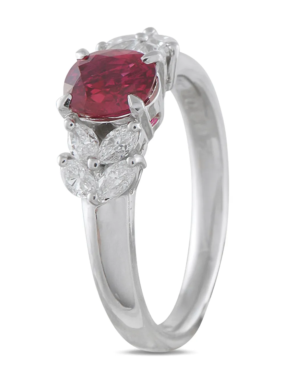 LB Exclusive diamond and ruby ring - Argento
