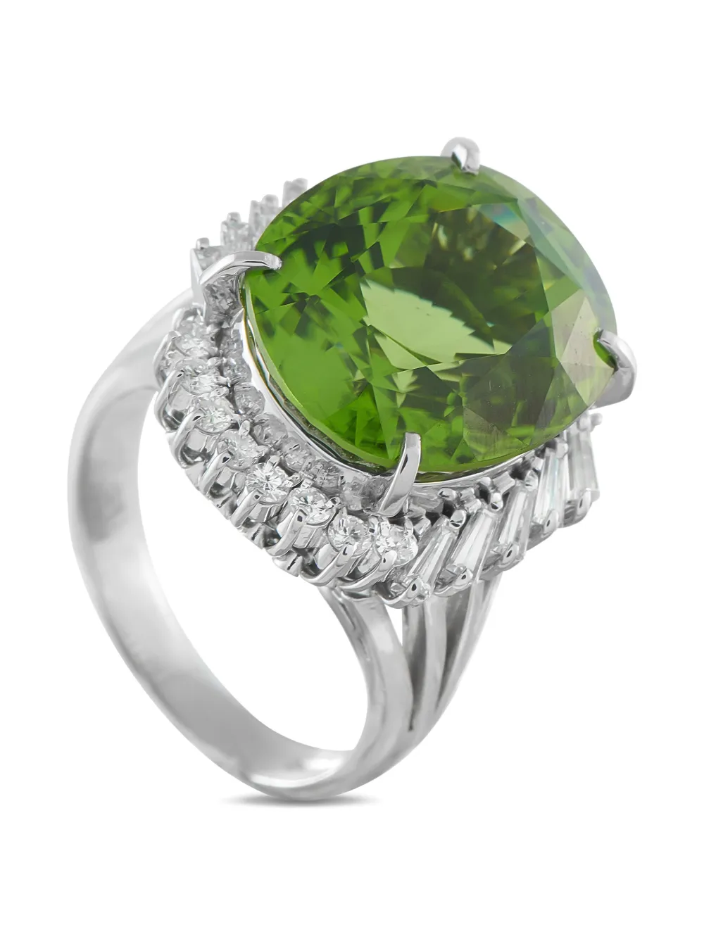 LB Exclusive diamond and peridot ring - Argento