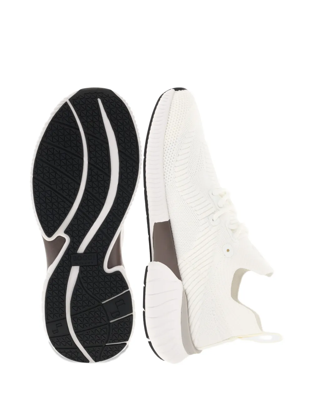 Boggi Milano Willow gebreide sneakers Wit