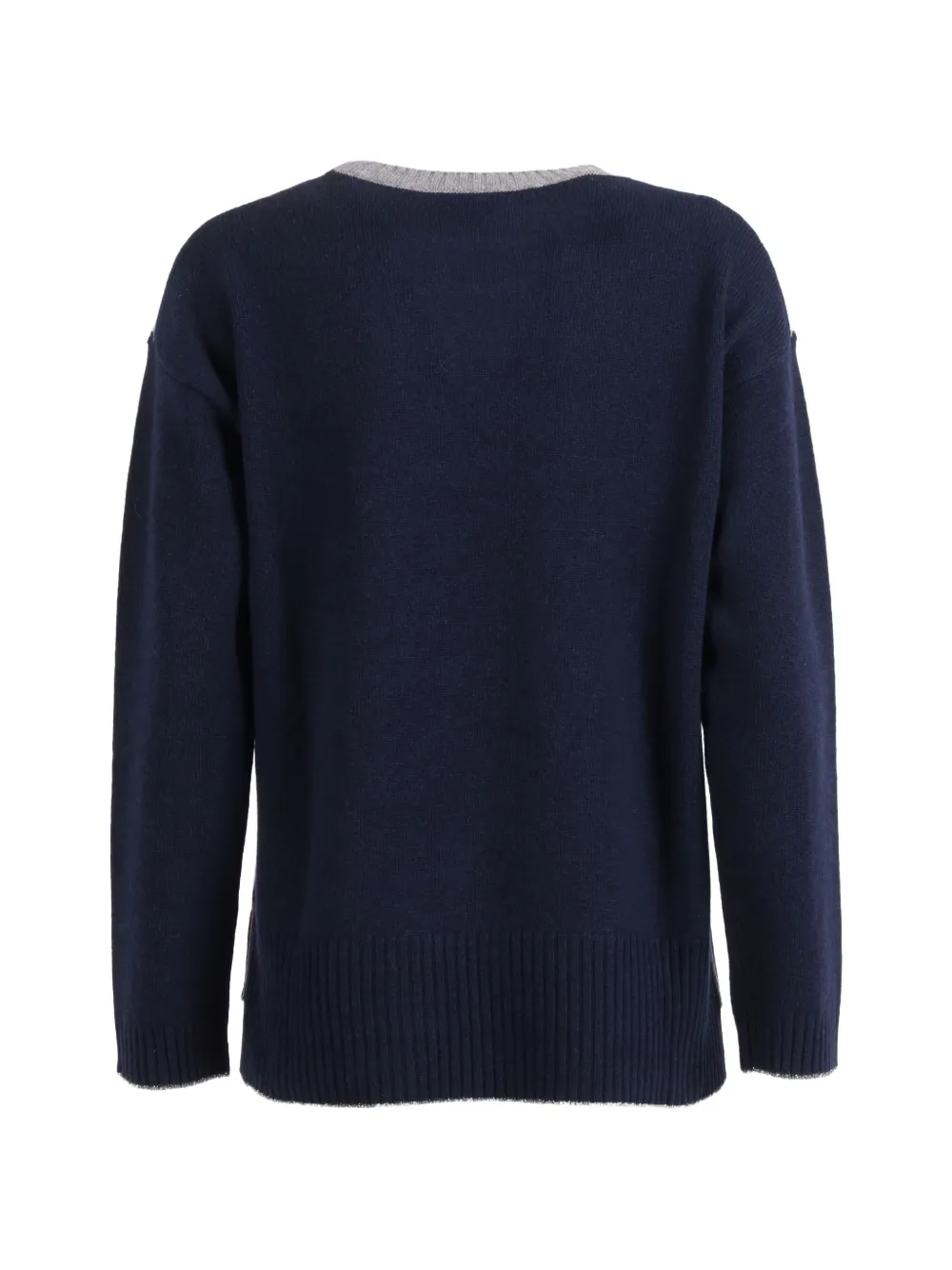 Intarsia Diamond Crew-Neck Sweater