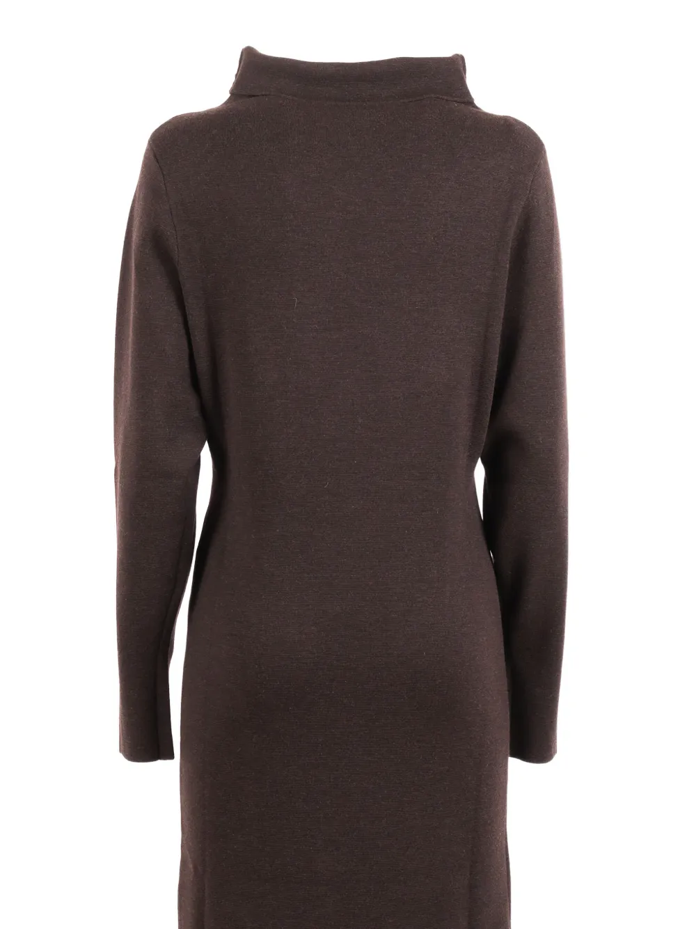  P.a.r.o.s.h. Turtleneck Midi Dress - Brown 
