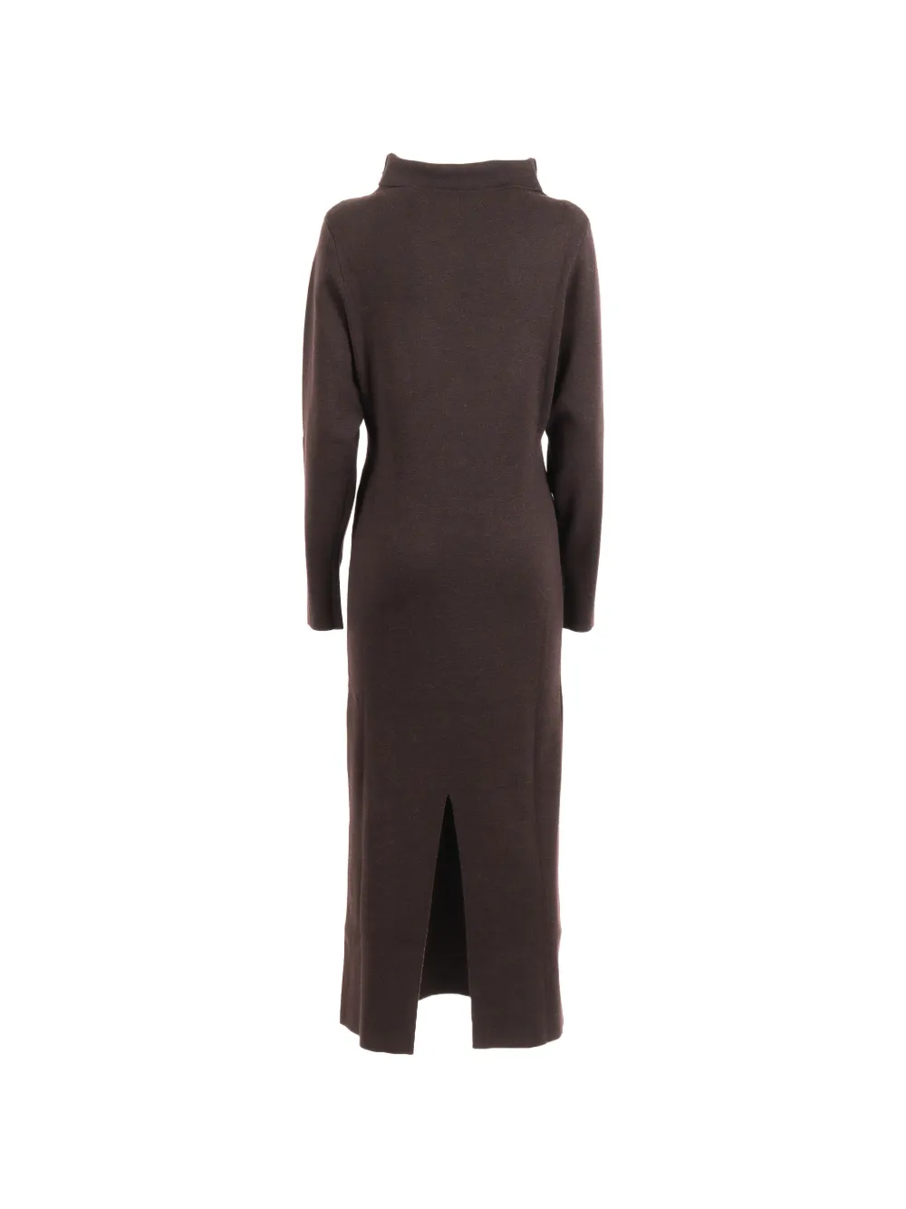  P.a.r.o.s.h. Turtleneck Midi Dress - Brown 