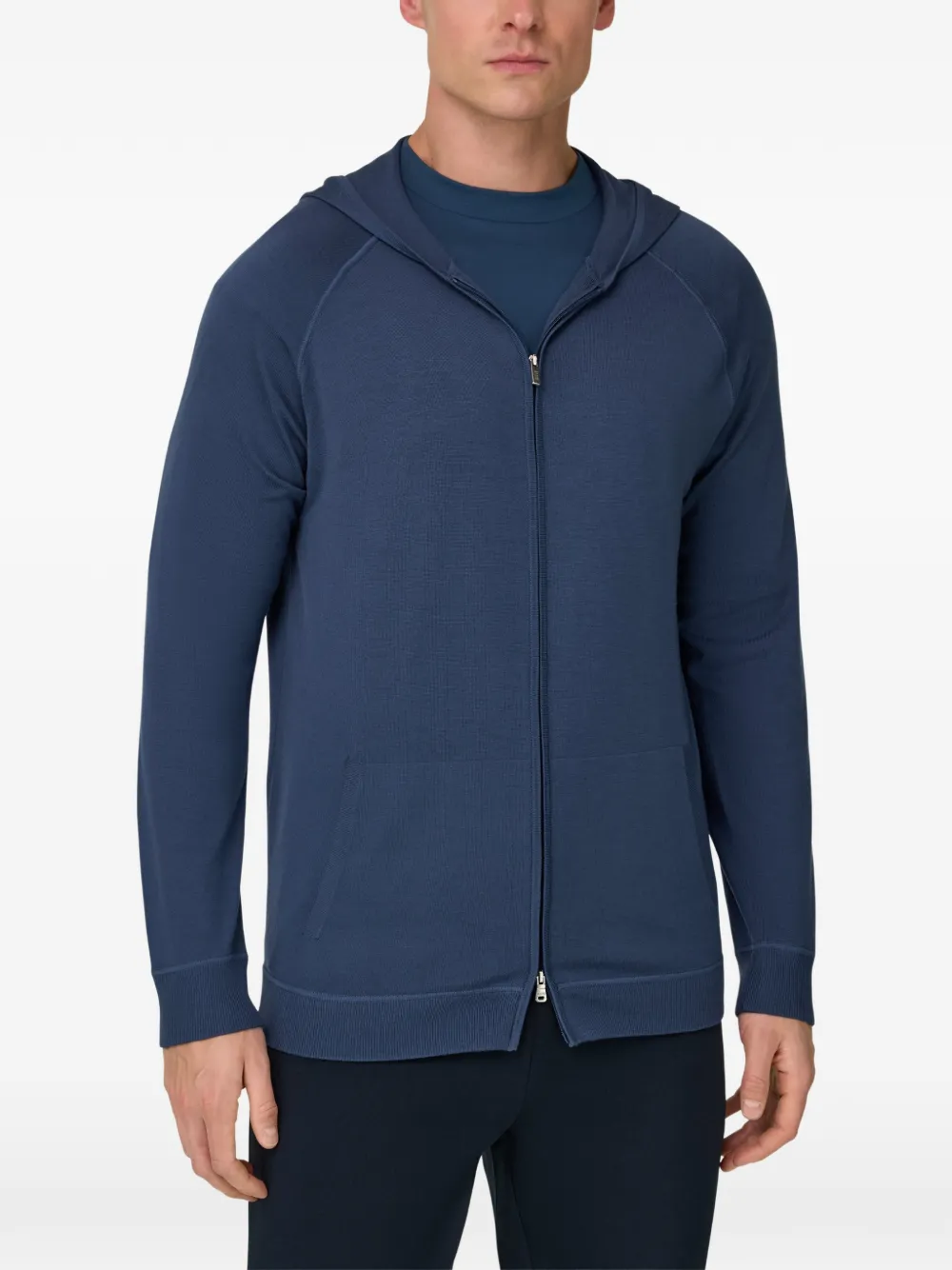 Boggi Milano Trui met capuchon en rits Blauw