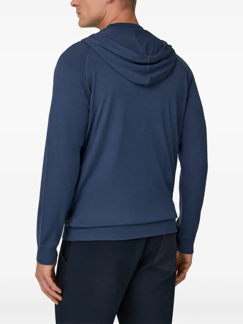 Boggi Milano Trui met capuchon en rits Blauw