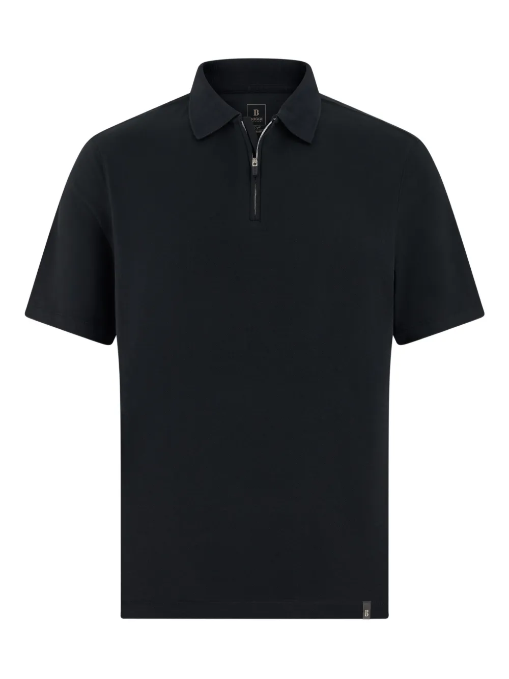 Boggi Milano collar zip polo shirt - Nero