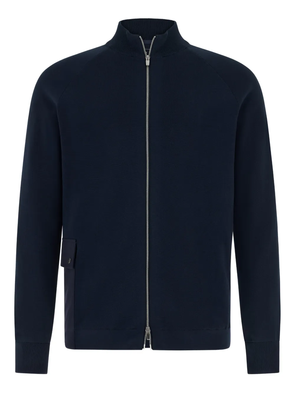Boggi Milano zip patch pocket jumper - Blu