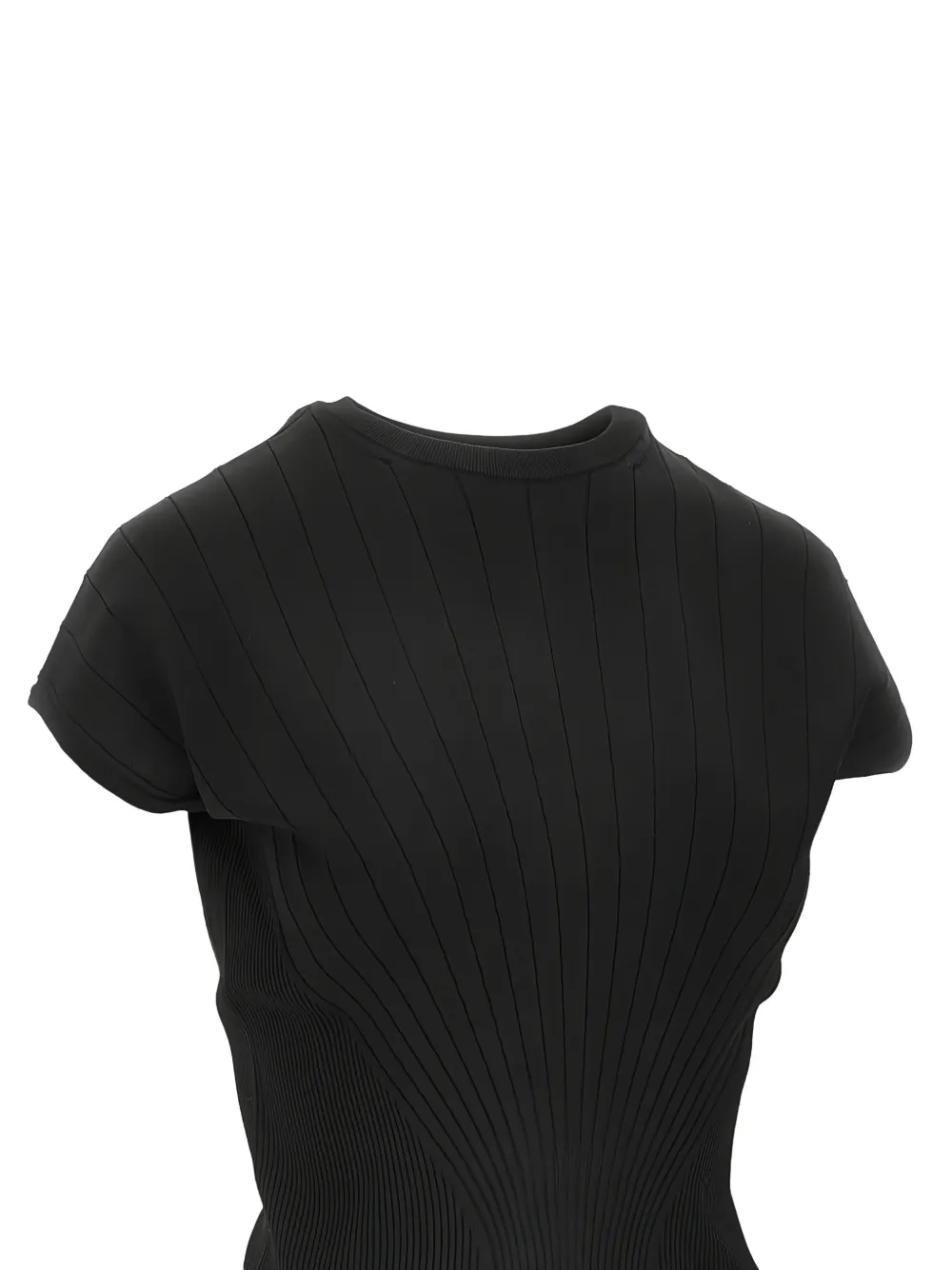  Sportmax Ribbed Top - Black 