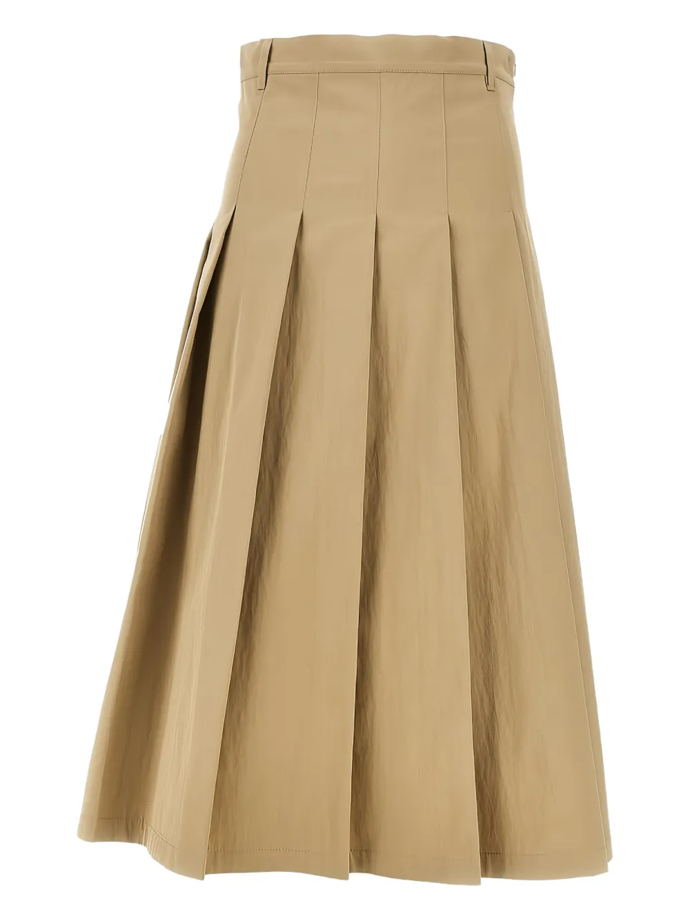 Weekend Max Mara Pleated Midi Skirt In Brown