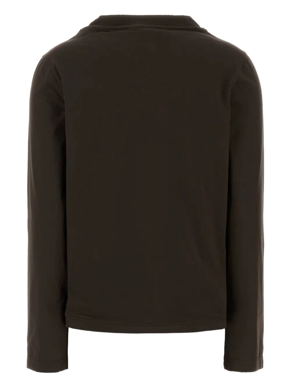  Prada Logo Appliqué Sweater - Brown 