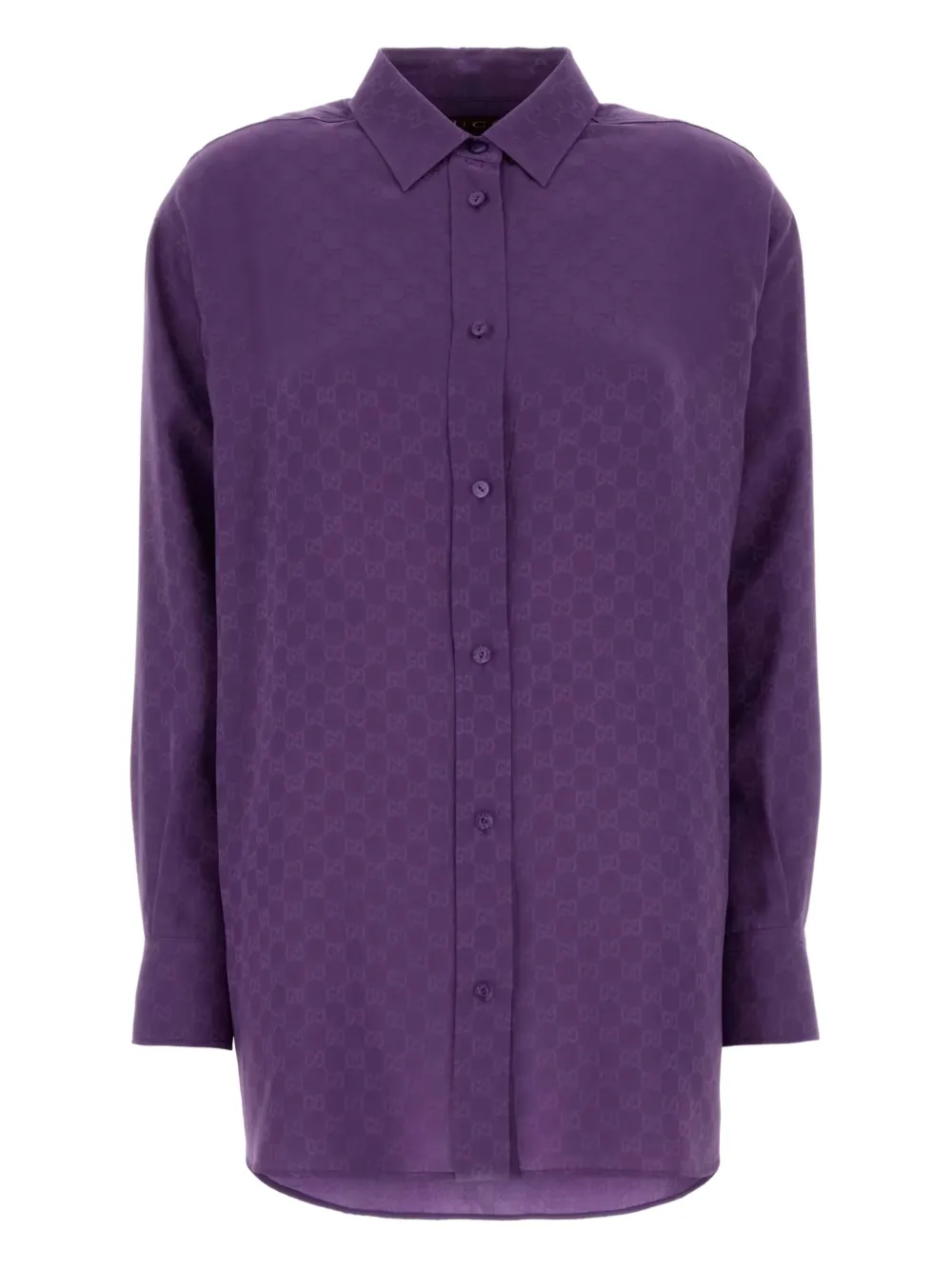 Gucci GG jacquard silk shirt - Violett