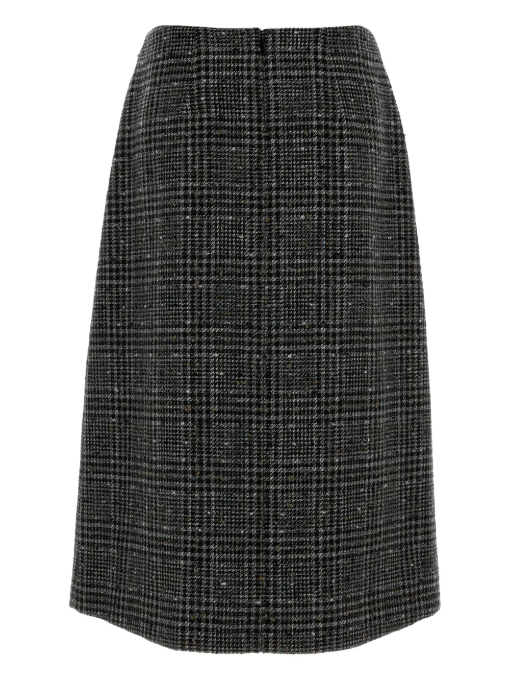  Fendi Check-pattern Midi Skirt - Grey 