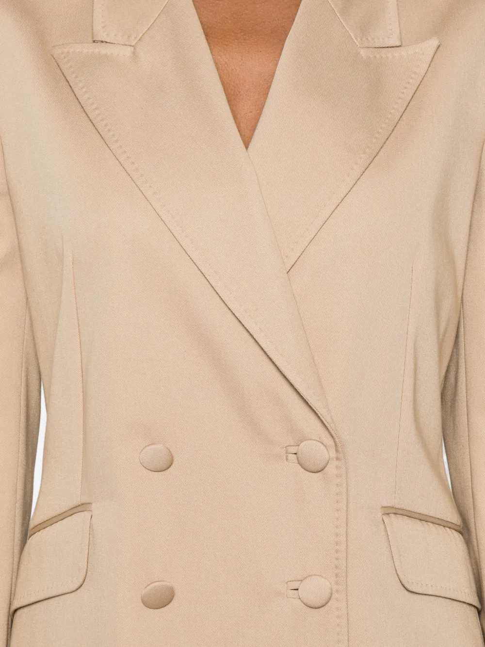 Gabriela Hearst Blazer met dubbele rij knopen Beige