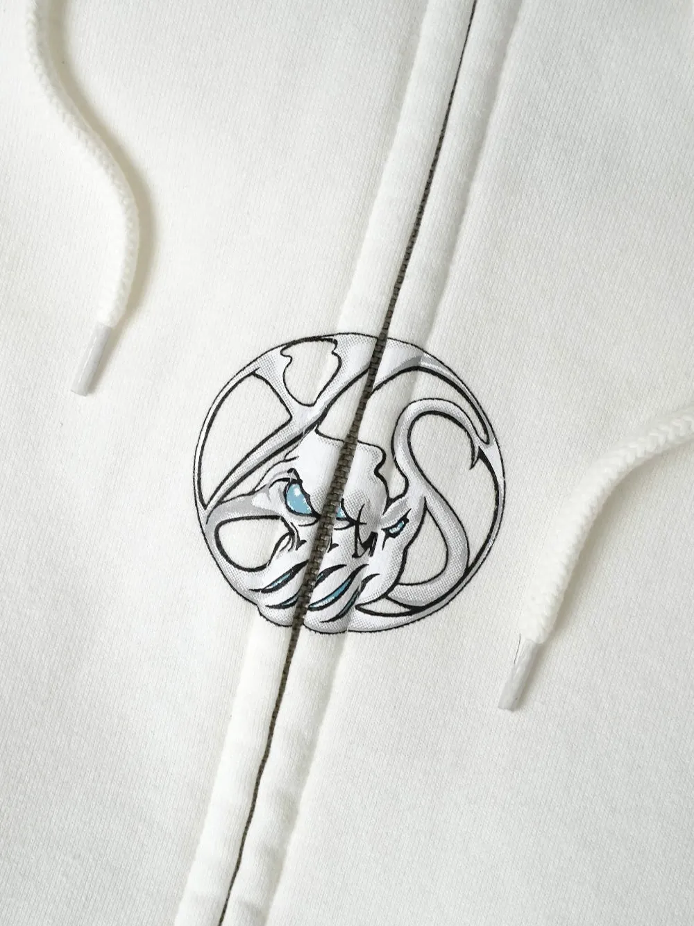  Yardsale Printed Zip-up Hoodie - Neutrals 