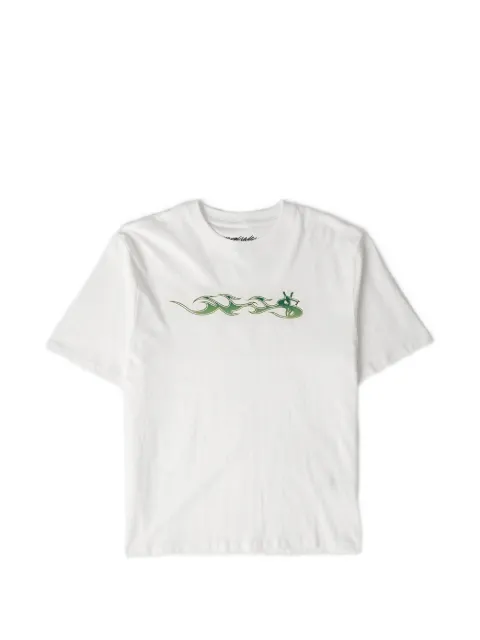 YARDSALE flame-graphic T-shirt