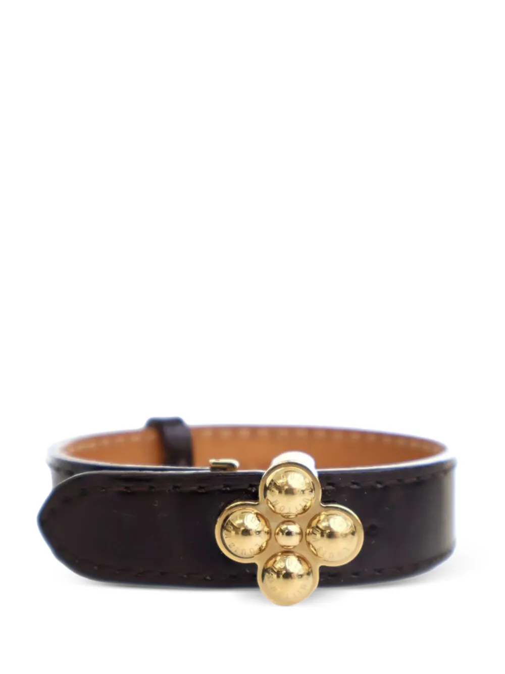 Louis Vuitton Pre-Owned 2009 Monogram Vernis Bloom It Bracelet 17 costume bracelet - Marrone