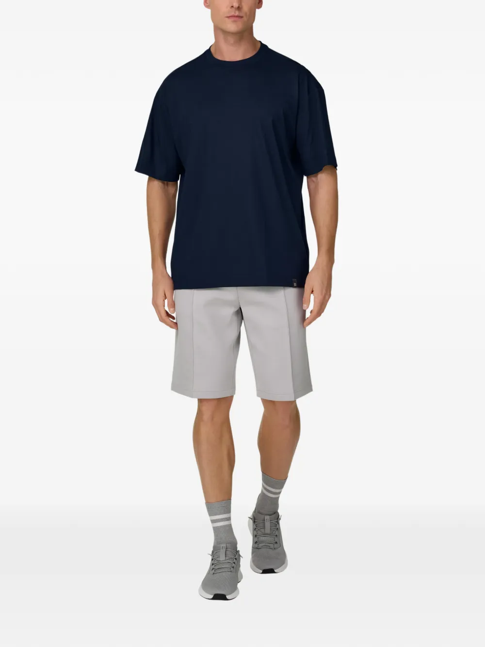 Boggi Milano T-shirt met ronde hals - Blauw