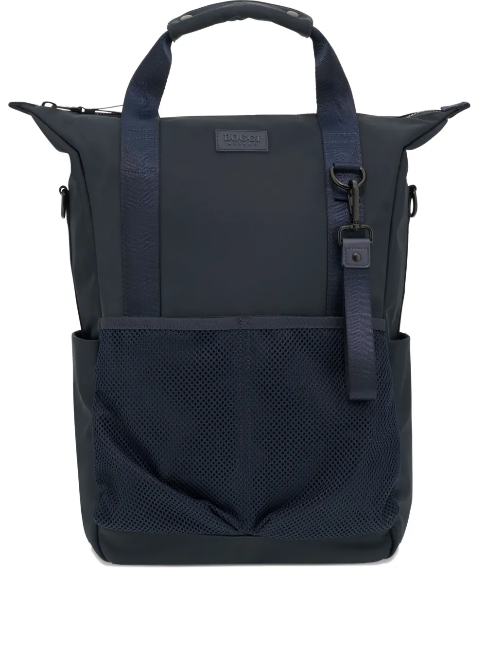 Boggi Milano logo-patch backpack - Blu