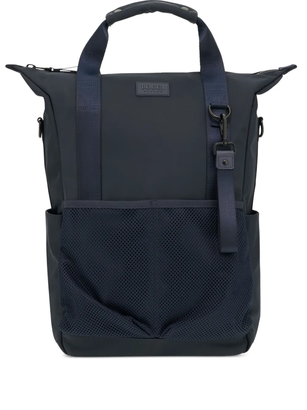 Boggi Milano logo-patch backpack - Blu