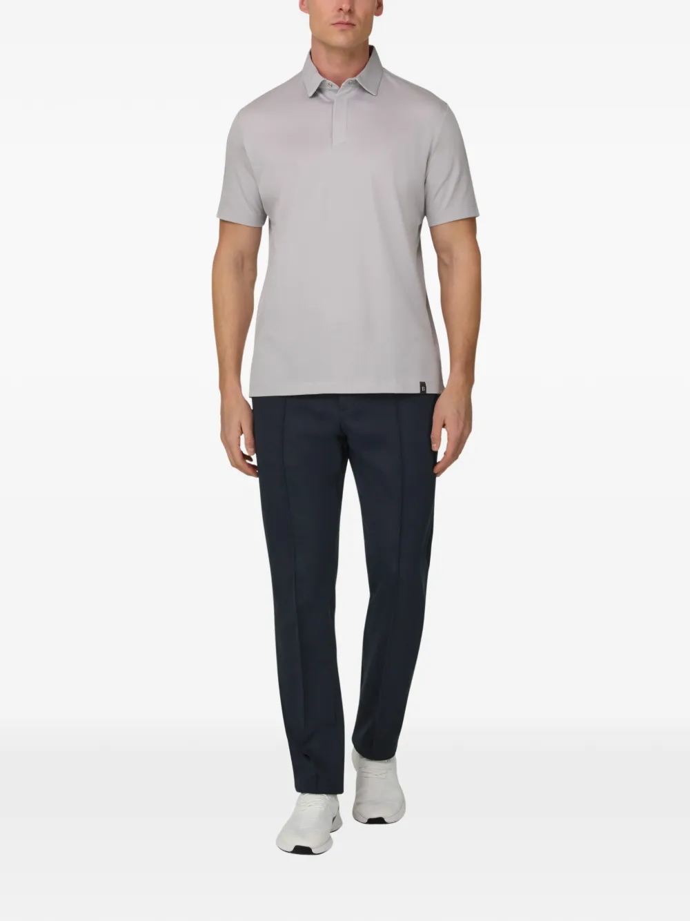 Boggi Milano Broek met riemlussen - Blauw