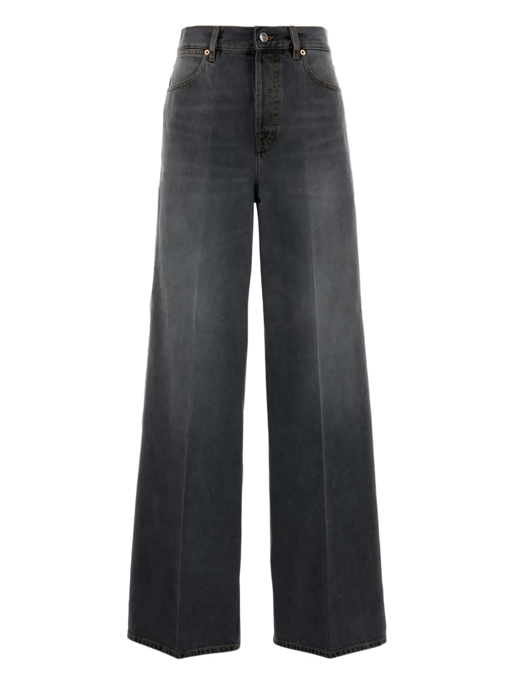 Gucci Jeans mit weitem Bein - Grau