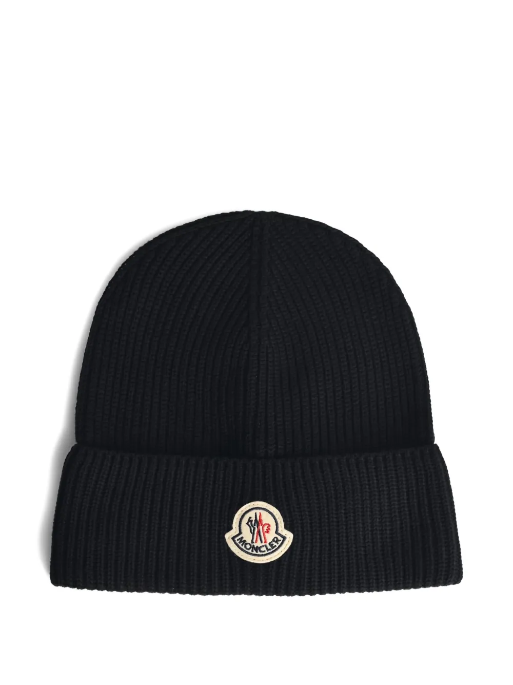 Moncler TRICOT  BLACK COTTON BEANIE | أسود | Image 1