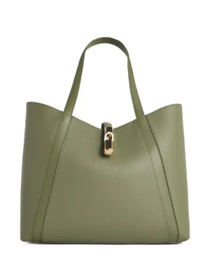 Furla Goccia レザーハンドバッグ L | ニュートラル | FARFETCH JP