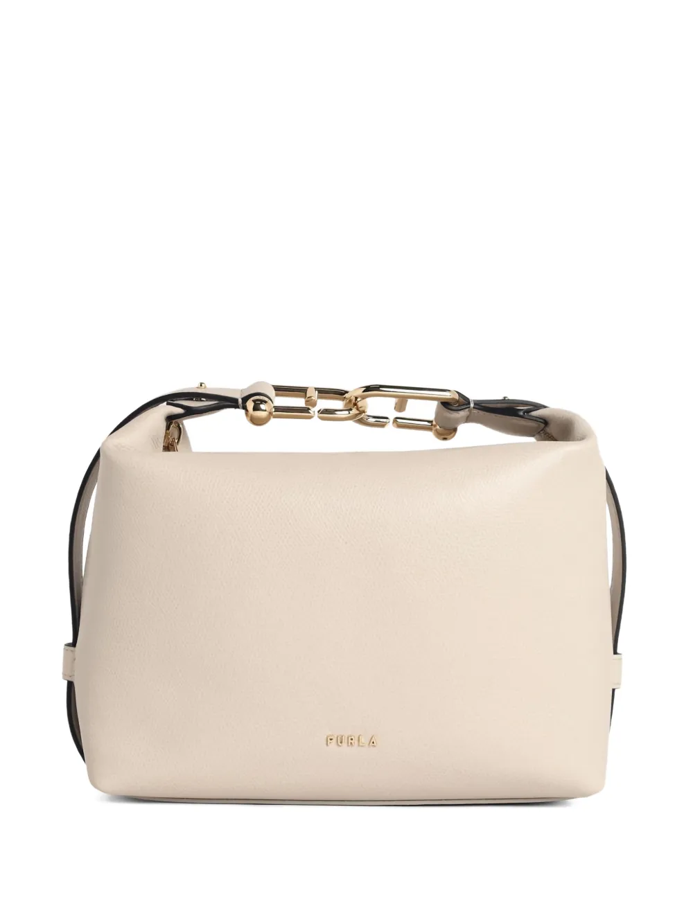 Furla mini Tonie leather shoulder bag - Toni neutri