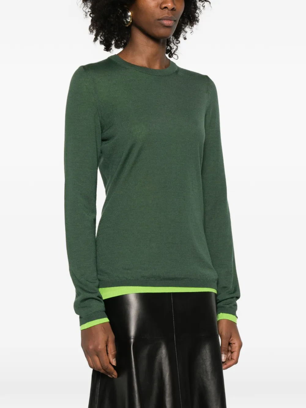 Gabriela Hearst Trui met ronde hals Groen