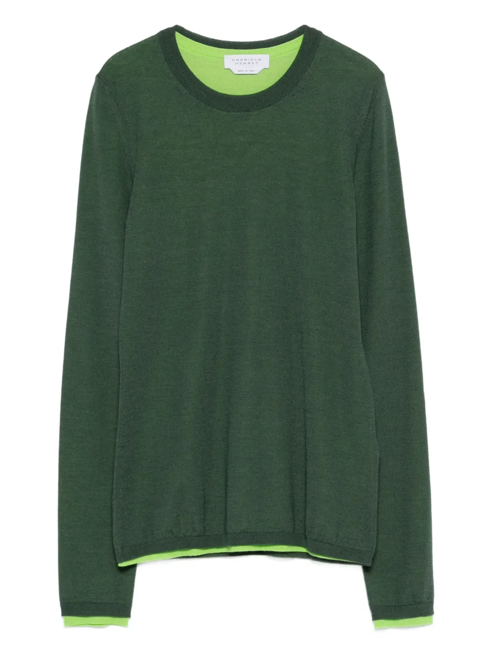 Gabriela Hearst crew-neck sweater - Verde