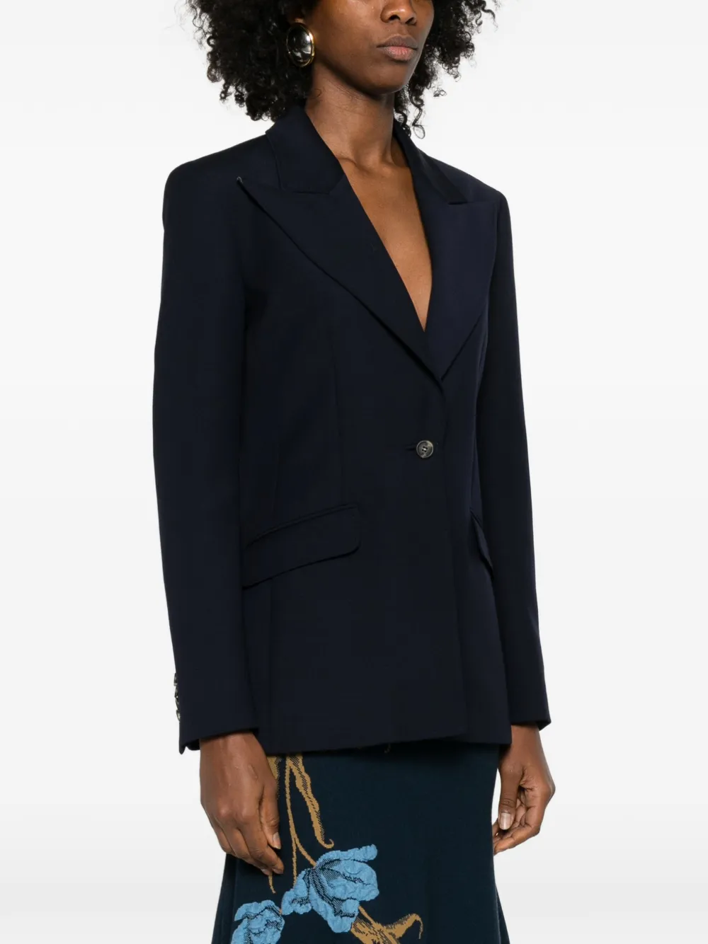  Gabriela Hearst Single-breasted Blazer - Blue 