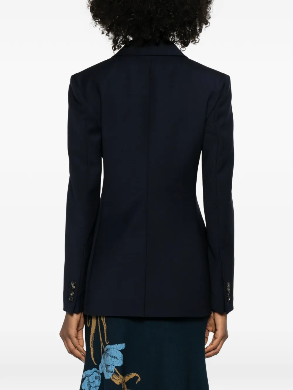 Gabriela Hearst Blazer met enkele rij knopen Blauw
