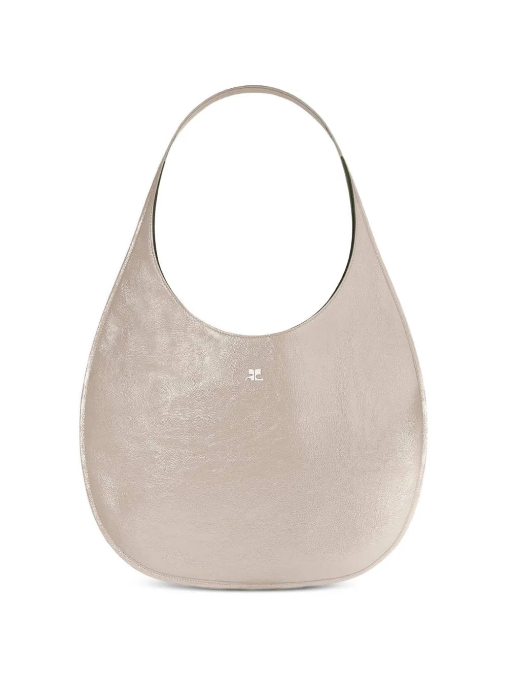 Courrèges Holy Naplack leather tote bag - Grigio