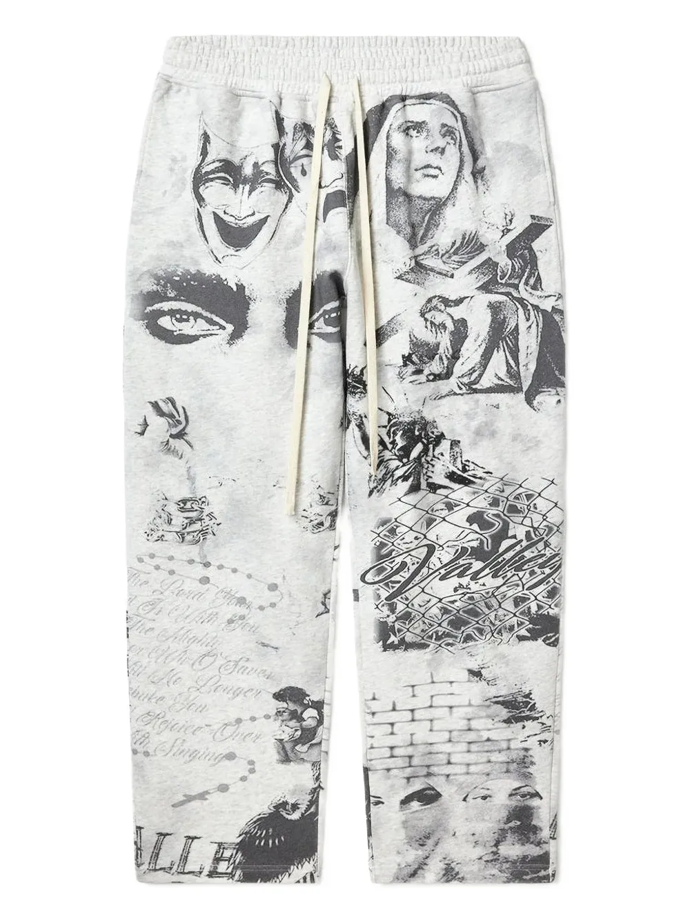 Vale Mural track pants - Bianco