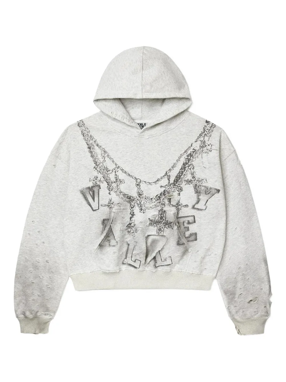 Vale printed hoodie - Grey