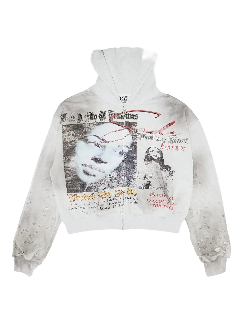 Vale zip-up hoodie - Grigio