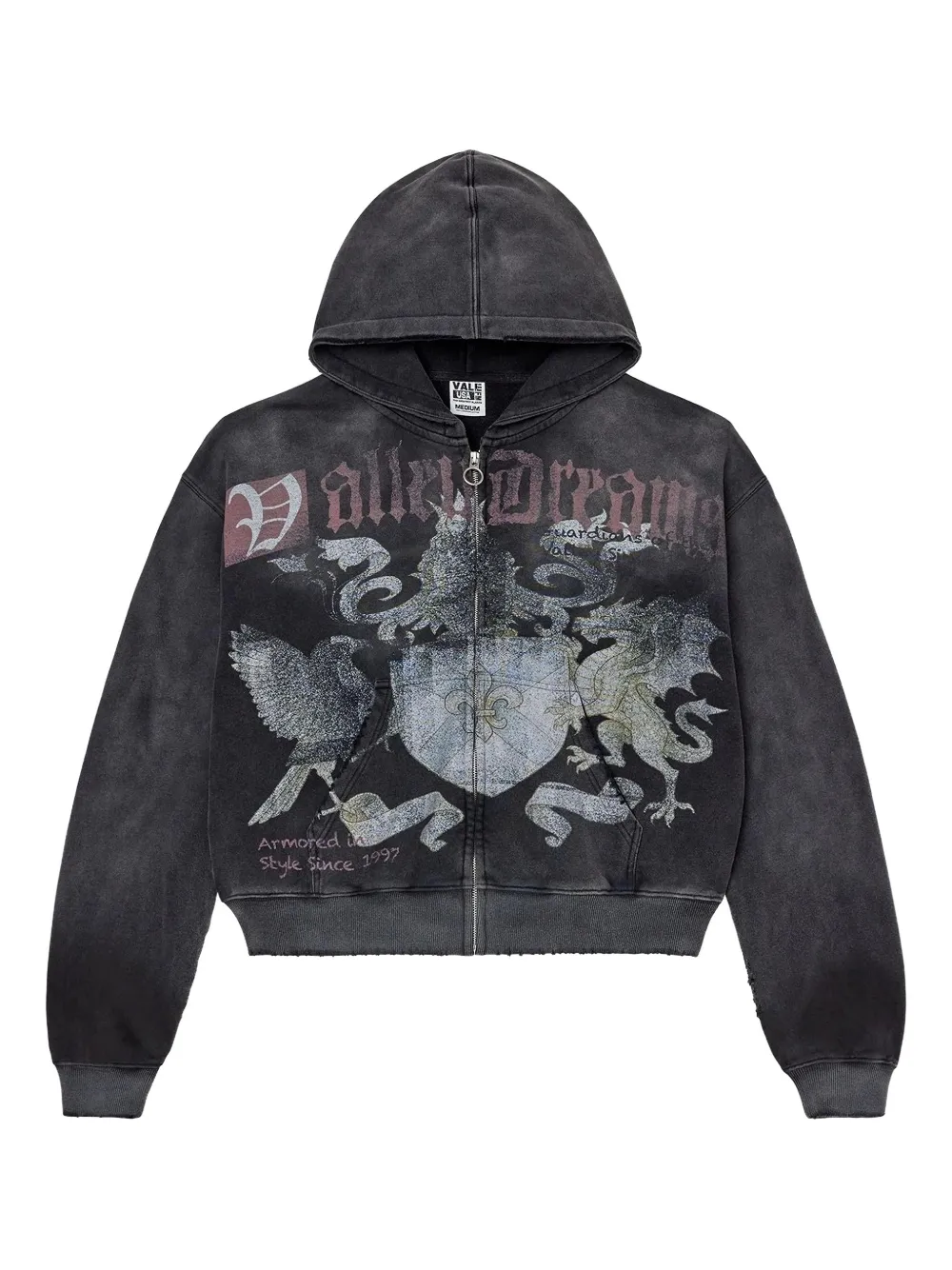 Vale Evo zip-up hoodie - Nero